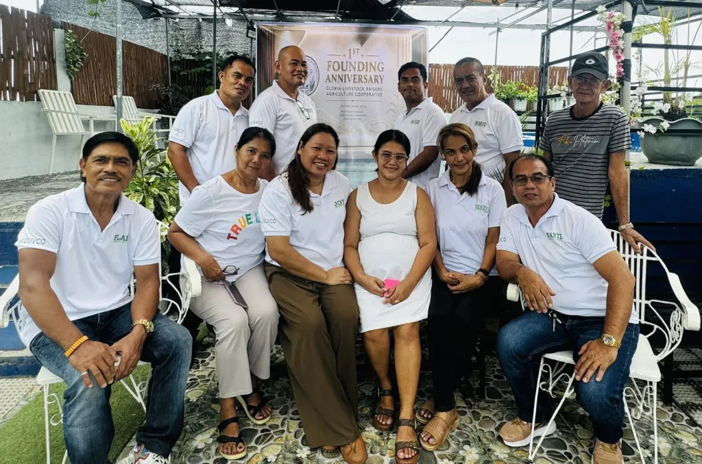 Men and women members of GLOLIVCO gathered for the 1st Founding Anniversary